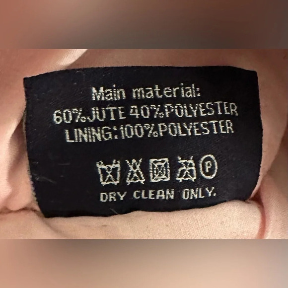 New Pink and Silver Jute Envelope Crossbody Clutch Purse - Picture 5 of 5